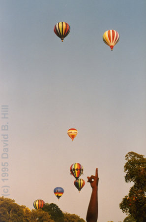 Balloon Ascent, Atlanta, GA (c) 1995 David B. Hill